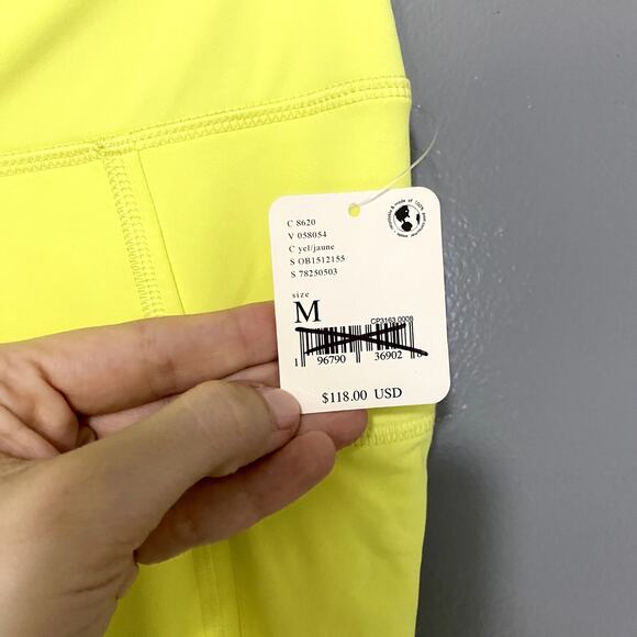 NEW Free People Movement Bright Yellow Boho Wonderland Warmth Run Leggings M - Picture 4 of 11